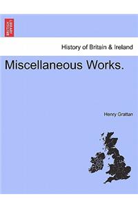 Miscellaneous Works.