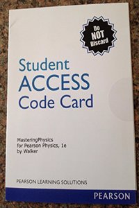 Mastering Physics for Pearson Physics, 1e Student Access Code Card