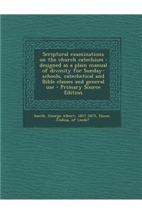 Scriptural Examinations on the Church Catechism: Designed as a Plain Manual of Divinity for Sunday-Schools, Catechetical and Bible Classes and General Use - Primary Source Edition