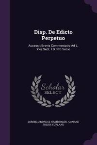 Disp. de Edicto Perpetuo