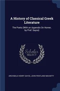 A History of Classical Greek Literature