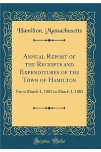 Annual Report of the Receipts and Expenditures of the Town of Hamilton: From March 1, 1882 to March 1, 1883 (Classic Reprint)