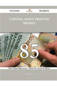 Capital Asset Pricing Model 85 Success S...