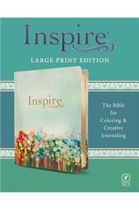 NLT Inspire Bible Large Print, Multicolor LeatherLike