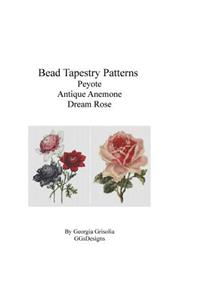 Bead Tapestry Patterns Peyote Antique anemone dream rose