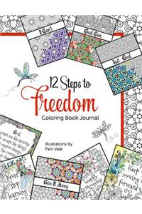 12 Steps to Freedom Coloring Book Journal