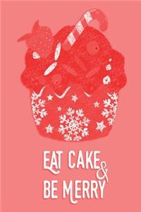 Christmas Journal - Eat Cake & Be Merry (Watermelon-White)
