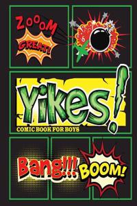 Comic Book for Boys: Blank Comic Book, Large Print 8.5x11 Over 110 Page - 6 Panel Jagged Comic Template - Drawing Your Own Comic Book Journ