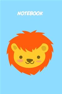 Baby lion kids Notebook [Lined] [6x9] [110 pages]