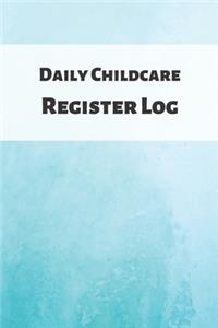 Daily Childcare Register Log