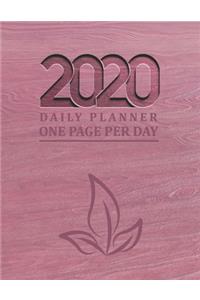 2020 Daily Planner One Page Per Day