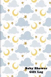 Baby Shower Gift Log: Moon and Stars Cover