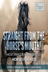 Straight from the Horse's Mouth! Most Famous Horse Breeds - Horses for Kids - Children's Biological Science of Horses Books