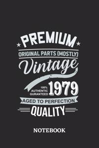 1979 Vintage Aged to Perfection Quality Notebook
