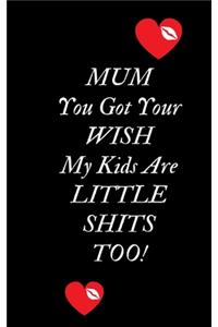 Mum You Got Your Wish My Kids Are Little Shits Too!