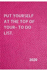 Put Yourself at the Top of Your To-Do List