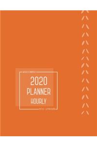 Planner 2020 Hourly Weekly Monthly 8.5 x 11