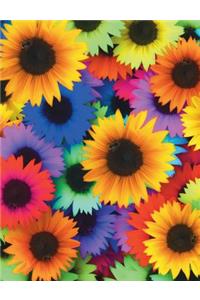 Colorful Sunflowers Notebook Journal
