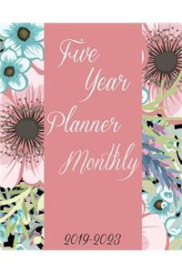 2019-2023 Five Year Planner Monthly