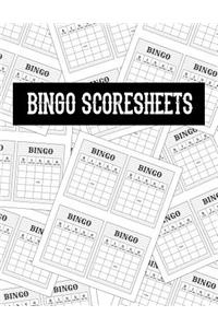 Bingo Score Sheets