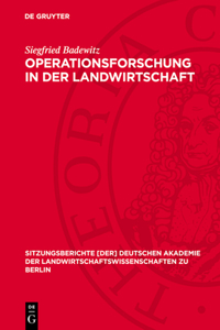 Operationsforschung in Der Landwirtschaft
