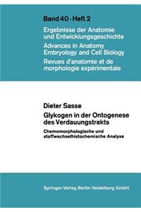 Glykogen in der Ontogenese des Verdauungstrakts