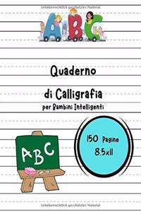 Quaderno di Calligrafia per Bambini Intelligenti