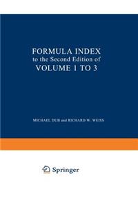 Formula Index to the Second Edition of Volume I to III
