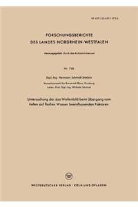 Untersuchung der das Wellenbild beim Übergang vom tiefen auf flaches Wasser beeinflussenden Faktoren