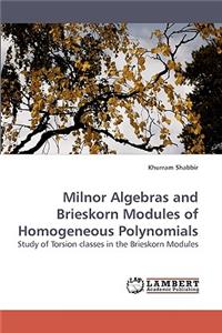 Milnor Algebras and Brieskorn Modules of Homogeneous Polynomials
