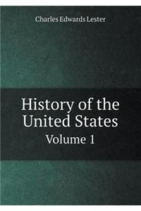 History of the United States Volume 1