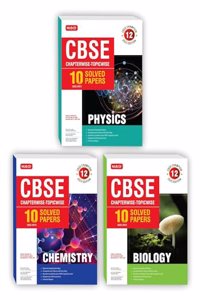 MTG CBSE 10 Years Chapterwise Topicwise Solved Papers Class 12 Physics, Chemistry, Biology (Set of 3 Books) - CBSE Champion For Exam 2023 MTG Editorial Board