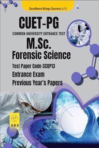 CUET PG M.Sc. Forensic Science (Test Paper Code- SCQP13) Entrance Exam Previous Year's Papers (English Medium)