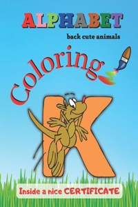 Alphabet Back Cute Animals Coloring