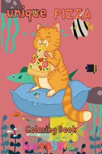 unique pizza coloring book teenagers