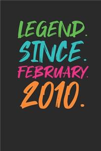 Legend Since February 2010