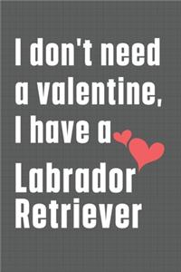 I don't need a valentine, I have a Labrador Retriever