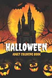 Halloween Adult Coloring Book