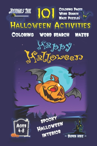 Halloween Activity Book for Kids Ages 4-8
