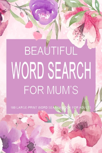 Beautiful Word Search for Mum's