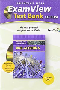 Prentice Hall Math Pre-Algebra Examview Test Generator CD 2007c