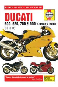 Ducati 600, 620, 750 & 900 2-valve V-Twins (91 - 05) Haynes Repair Manual