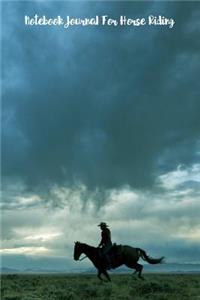 Notebook Journal for Horse Riding