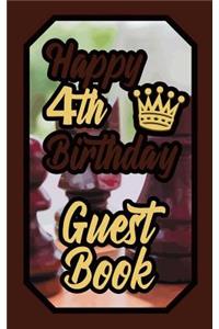 Happy 4th Birthday Guest Book
