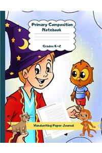 Primary Composition Notebook Grades K-2 Handwriting Paper Journal