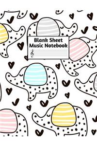 Blank Sheet Music Notebook