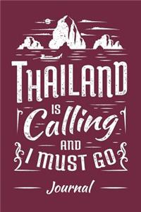 Thailand Travel Journal. Blank Lined Notebook for Writing and Note Taking.