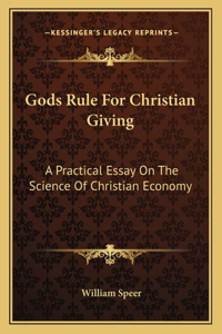 Gods Rule For Christian Giving