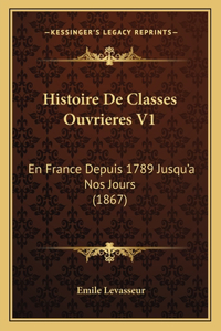 Histoire De Classes Ouvrieres V1