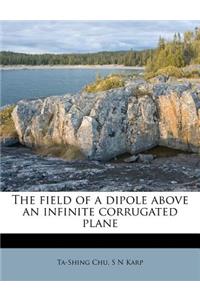 The Field of a Dipole Above an Infinite Corrugated Plane